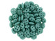 CzechMates Glass 6mm Four-Hole Gulf Turquoise QuadraLentil Bead (2.5-Inch Tube)