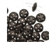 CzechMates Glass, 4-Hole QuadraLentil Beads 6mm, Matte Dark Bronze