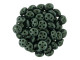 CzechMates Glass 6mm Four-Hole Metallic Suede - Dark Forest QuadraLentil Bead 2.5 Inch Tube