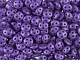 CzechMates Glass 6mm Four-Hole Purple Metallic Suede QuadraLentil Bead 2.5-Inch Tube