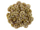 For an elegant look, try the CzechMates glass 6mm four-hole opaque rose-gold topaz luster QuadraLentil beads. These beads feature a disc shape with a slightly puffed dimension. Each bead features four stringing holes for endless design possibilities. Use them in bead weaving, multi-strand stringing projects, or try them as links. These beads truly allow you to get creative when designing jewelry. They feature dusky pink color with a regal golden gleam. 