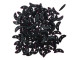 CzechMates Glass, 2-Hole Crescent Beads 10x4.5mm, Jet Black