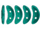 CzechMates Glass 4 x 10mm 2-Hole ColorTrends Saturated Metallic Arcadia Crescent Bead 2.5-Inch Tube