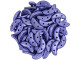 CzechMates Glass 4 x 10mm ColorTrends Saturated Metallic Ultra Violet 2-Hole Crescent Bead 2.5-Inch Tube