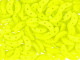 CzechMates Glass 4 x 10mm 2-Hole Matte Chartreuse Crescent Bead 2.5-Inch Tube