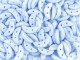 CzechMates Glass 4 x 10mm 2-Hole ColorTrends Opaque Airy Blue Crescent Bead 2.5-Inch Tube