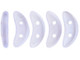 CzechMates Glass 4 x 10mm 2-Hole Metal Luster Milky Alexandrite Crescent Bead 2.5-Inch Tube