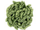 CzechMates Glass 4 x 10mm 2-Hole ColorTrends Saturated Metallic Greenery Crescent Bead 2.5-Inch Tube