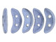 CzechMates Glass 4x10mm Saturated Metallic Sapphire 2-Hole Crescent Bead, 2.5-Inch Tube