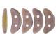CzechMates Glass 4 x 10mm 2-Hole Pacifica Fig Crescent Bead 2.5-Inch Tube