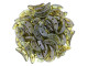 CzechMates Glass 4x10mm 2-Hole Transparent Green Luster Crescent Bead, 2.5-Inch Tube