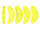 CzechMates Glass 4 x 10mm 2-Hole ColorTrends Buttercup Crescent Bead 2.5-Inch Tube