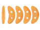CzechMates Glass 4 x 10mm 2-Hole Pacifica Tangerine Crescent Bead 2.5-Inch Tube