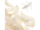 CzechMates Glass, 2-Hole Crescent Beads 10x4.5mm, Opaque Champagne Luster