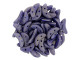 CzechMates Glass 4 x 10mm 2-Hole Pacifica Elderberry Crescent Bead 2.5-Inch Tube