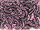 CzechMates Glass 4 x 10mm 2-Hole Polychrome Pink Olive Crescent Bead 2.5-Inch Tube