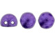 CzechMates 2-Hole 7mm ColorTrends: Saturated Metallic Bodacious Cabochon Beads 2.5-Inch Tube