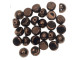 CzechMates Glass, 2-Hole Round Cabochon Beads 7mm Diameter, Dark Bronze