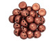 CzechMates 2-Hole 7mm ColorTrends Saturated Metallic Valiant Poppy Cabochon Bead 2.5-Inch Tube