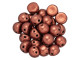 CzechMates 2-Hole 7mm ColorTrends Saturated Metallic Valiant Poppy Cabochon Bead 2.5-Inch Tube