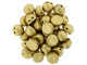 CzechMates Glass, 2-Hole Round Cabochon Beads 7mm Diameter, Matte Metallic Flax