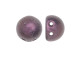 For a lovely display, try these CzechMates Cabochon Beads. These beads feature a round domed shape with a flat back, much like that of a cabochon. Two stringing holes run close to the flat bottom of the dome, so these beads will stand out in your jewelry-making designs. Use them in multi-strand projects or add them to your bead weaving for eye-catching dimensional effects. They'll work nicely with other CzechMates beads. They feature dark pink color that looks almost purple with a subtle metallic shimmer. 