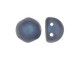 Bring some elegant accents to designs with these CzechMates Cabochon Beads. These beads feature a round domed shape with a flat back, much like that of a cabochon. Two stringing holes run close to the flat bottom of the dome, so these beads will stand out in your jewelry-making designs. Use them in multi-strand projects or add them to your bead weaving for eye-catching dimensional effects. They'll work nicely with other CzechMates beads. They feature dusky blue color with a subtle and soft metallic sheen. 