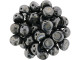 Put sleek accents of style into your designs with these CzechMates cabochon beads. These beads feature a round domed shape with a flat back, much like that of a cabochon. Two stringing holes run close to the flat bottom of the dome, so these beads will stand out in your jewelry-making designs. Use them in multi-strand projects or add them to your bead weaving for eye-catching dimensional effects. They'll work nicely with other CzechMates beads. They feature black color with a metallic gleam. 