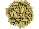 CzechMates Glass, 3-Hole Beam Beads 10x3.5mm, Matte Metallic Flax