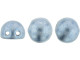 CzechMates 2-Hole 7mm ColorTrends: Saturated Metallic Airy Blue Cabochon Beads 2.5-Inch Tube