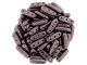 CzechMates 3-Hole 10mm ColorTrends: Saturated Metallic Dusty Cedar Beam Bead 2.5-Inch Tube