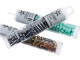 CzechMates 3-Hole 10mm ColorTrends: Saturated Metallic Lush Meadow Beam Bead 2.5-Inch Tube