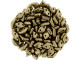 CzechMates Glass, 2-Hole Diamond Beads 4x6mm, 8 Grams, Bronze