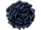CzechMates 3-Hole 10mm Metallic Suede Dark Blue Beam Bead 2.5-Inch Tube