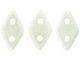 Put bright touches in your style with these CzechMates Diamond Beads. These pressed glass beads are similar to the CzechMates Triangle bead, with two holes on the flat side. Like other CzechMates shapes, these Diamond Beads share the same hole spacing and are perfect for using with other CzechMates beads. The Diamond Bead works well for dimensional projects and also as an angled spacer. Use them in your bead weaving and stringing projects for unforgettable style. They feature white color with a lustrous shine. 