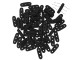CzechMates Glass, 3-Hole Beam Beads 10x3.5mm, Jet Black