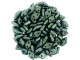 CzechMates Glass, 2-Hole Diamond Beads 4x6mm, 8 Grams, Polychrome Aqua Teal