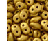 Matubo SuperDuo 2 x 5mm Matte Metallic Goldenrod 2-Hole Seed Bead 2.5-Inch Tube