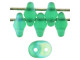 Matubo SuperDuo 2 x 5mm Matte - Emerald AB 2-Hole Seed Bead 2.5-Inch Tube