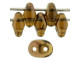 Matubo SuperDuo 2 x 5mm Bronze Luster 1/2 - Smokey Topaz 2-Hole Seed Bead 2.5-Inch Tube