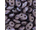 Matubo SuperDuo 2 x 5mm Ashen Gray Matte Nebula 2-Hole Seed Bead 2.5-Inch Tube