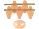 Matubo SuperDuo 2 x 5mm Matte Milky Pink 2-Hole Seed Bead 2.5-Inch Tube