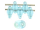 Matubo SuperDuo 2 x 5mm Luster - Aquamarine 2-Hole Seed Bead 2.5-Inch Tube