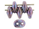 Matubo SuperDuo 2 x 5mm Opaque Amethyst Nebula 2-Hole Seed Bead 2.5-Inch Tube