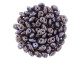 Matubo SuperDuo 2 x 5mm Opaque Amethyst Nebula 2-Hole Seed Bead 2.5-Inch Tube