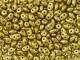 Matubo SuperDuo 2 x 5mm Matte Metallic Aztec Gold 2-Hole Seed Bead 2.5-Inch Tube