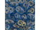 Matubo SuperDuo 2 x 5mm Azurite Halo 2-Hole Seed Bead 2.5-Inch Tube