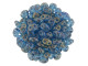 Matubo SuperDuo 2 x 5mm Azurite Halo 2-Hole Seed Bead 2.5-Inch Tube
