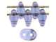 Matubo SuperDuo 2 x 5mm Tanzanite - Vega 2-Hole Seed Bead 2.5-Inch Tube