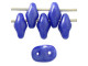 Matubo SuperDuo 2 x 5mm Opaque Blue Luster 2-Hole Seed Bead 2.5-Inch Tube